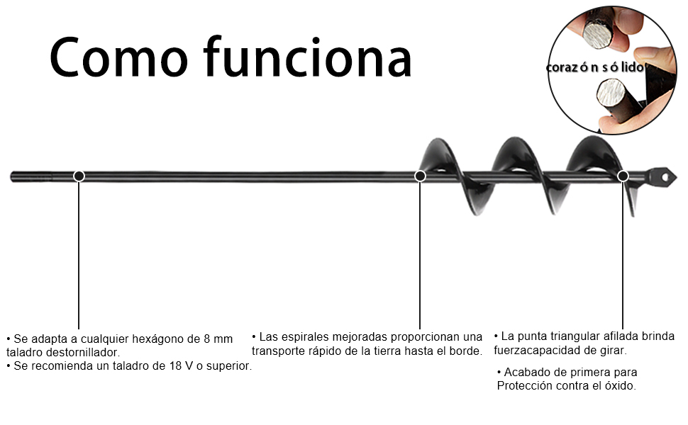 broca suelo jardin