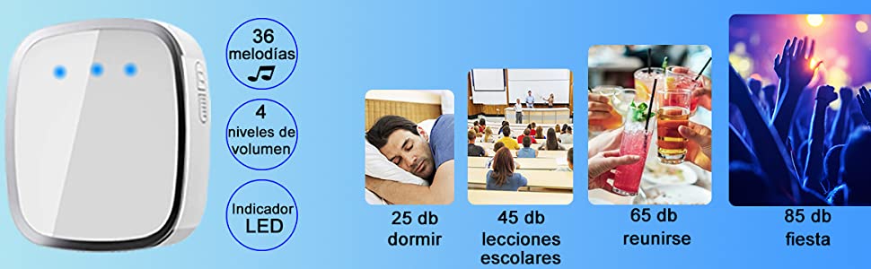 diferentes tonos y volumen