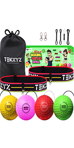 TEKXYZ Pelota De Reflejos De Boxeo