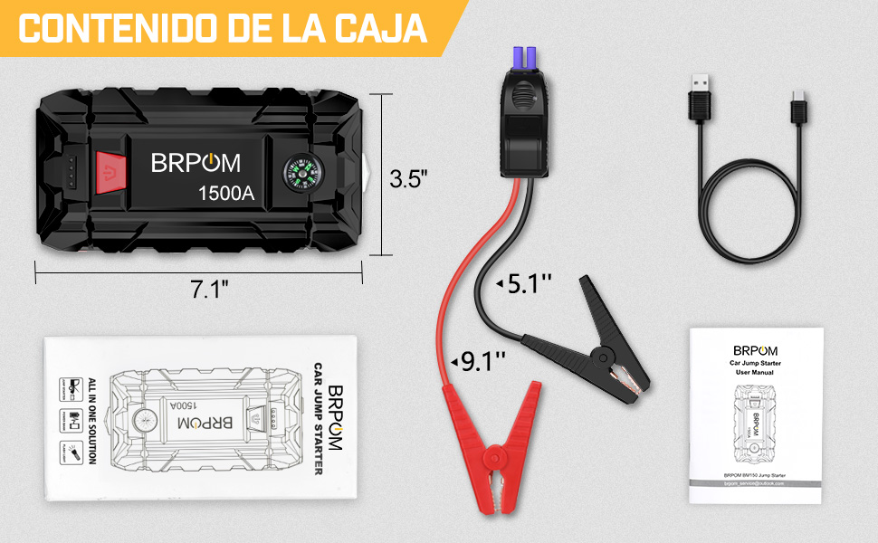 contenido de la caja