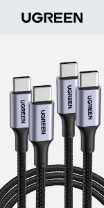 cable usb c a usb c 100w 2 pack