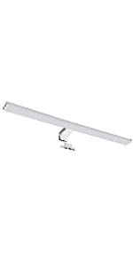 L??mpara LED Espejo 60cm interruptor enchufe 4000K 600x13mm 6W 450lm ba?o luz de maquillaje armario 