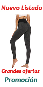 Voqeen Sexy Pantalones de Yoga de Punto Sin Costuras Mujeres Damas de Cintura Alta Leggings