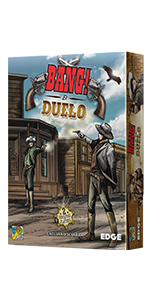 Bang!, Oeste, Edge Entertainment, Asmodee, juego de mesa, dados, cartas