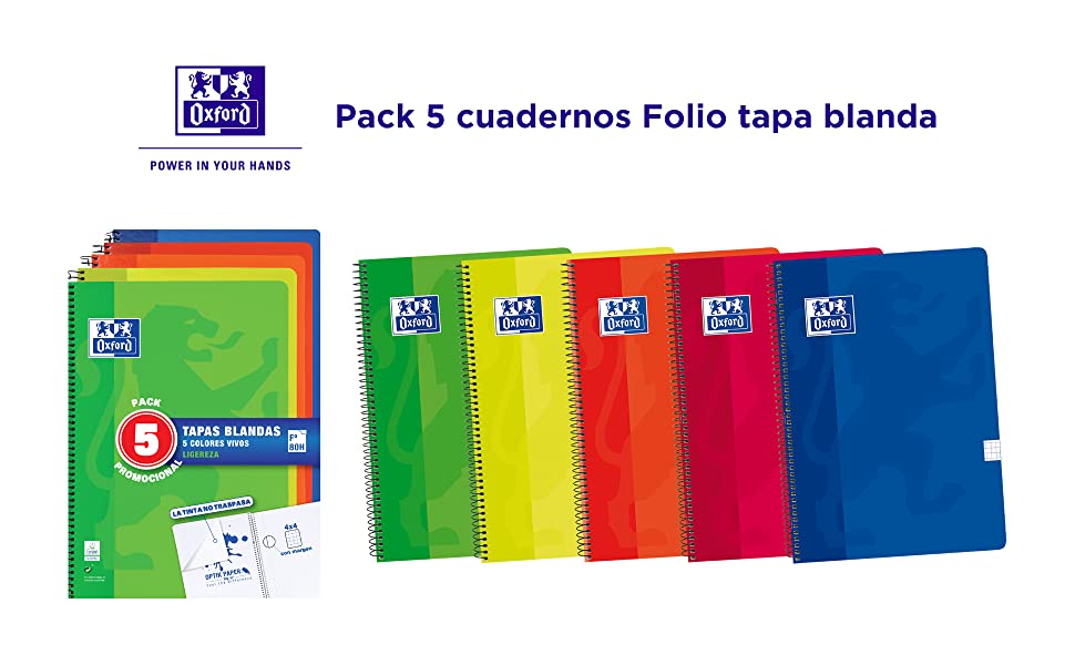 cuaderno, cuaderno folio, pack, cuadernos, tapa blanda, escolar