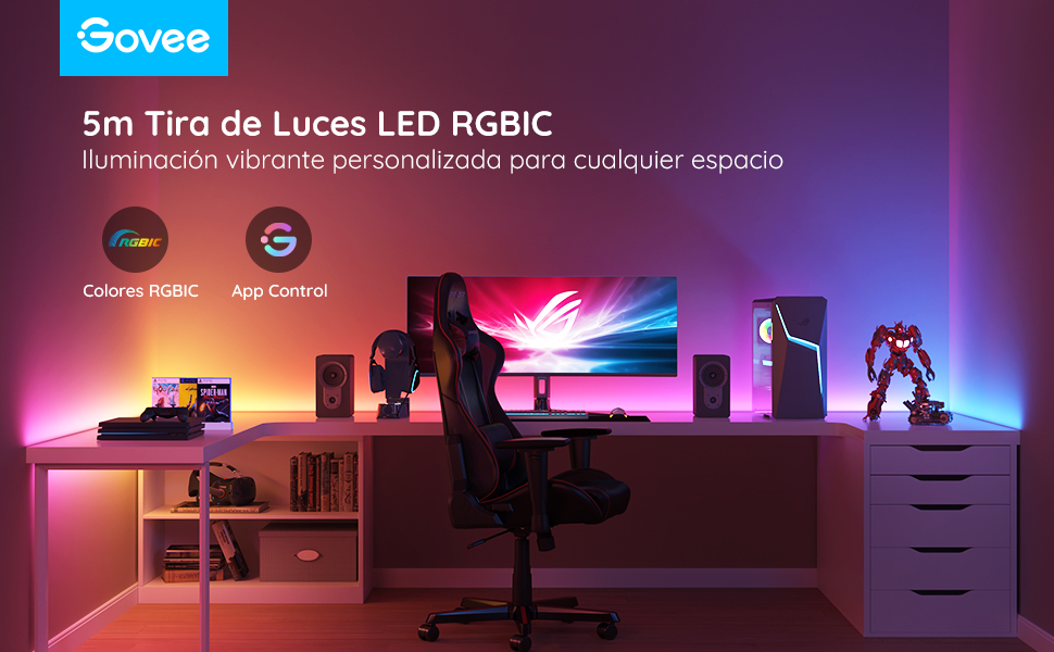 Govee 5m RGBIC Tira LED