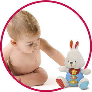 winfun, colorbaby, conejo peluche, peluches beb??s, peluche beb??, primera infancia, puericultura