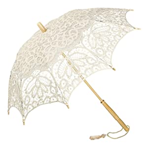 Sombrilla Encaje Boda Nupcial Parasol Decoración Mujer Vivienne 