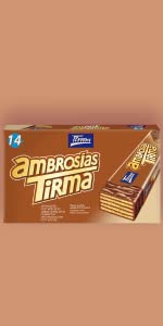 Tirma, Ambrosía, Chocolate con Leche, Crema de Avellanas, Merienda, Postre, Snack