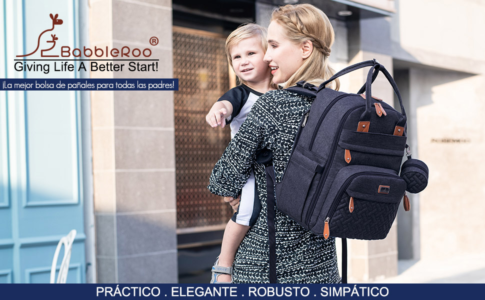 BabbleRoo Mochilas de Pa?ales para Beb??