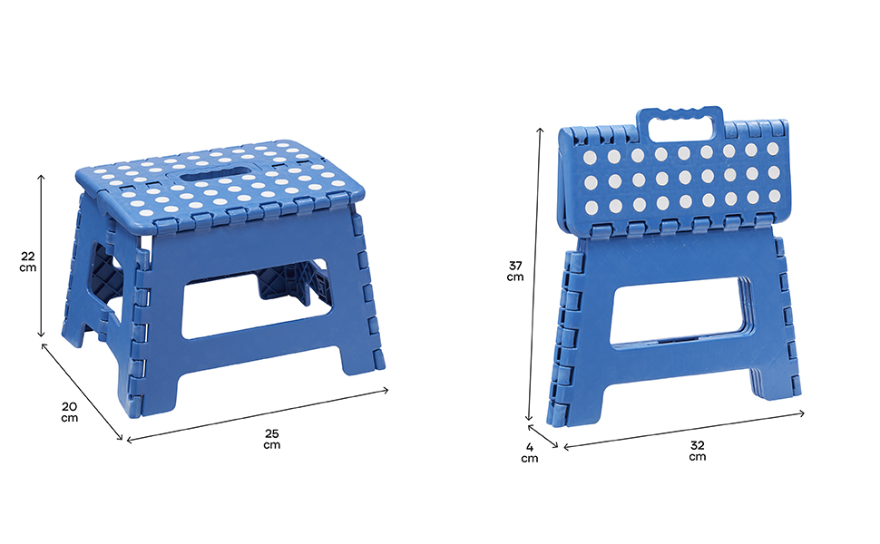 Medidas del taburete plegable Arregui TB-022