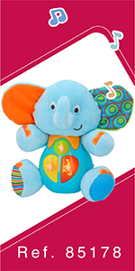 winfun, colorbaby, elefante peluche, peluches beb??s, peluche beb??, primera infancia, puericultura