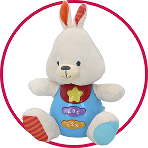 winfun, colorbaby, conejo peluche, peluches beb??s, peluche beb??, primera infancia, puericultura