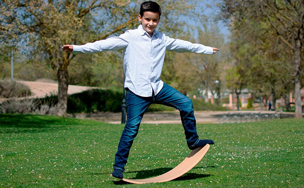 tabla equilibrio balance board madera curvy curva montessori educacion juguete educativo regalo