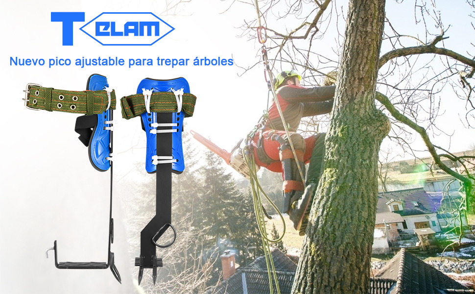 TELAM Tree Climber Set with Pole Climbers