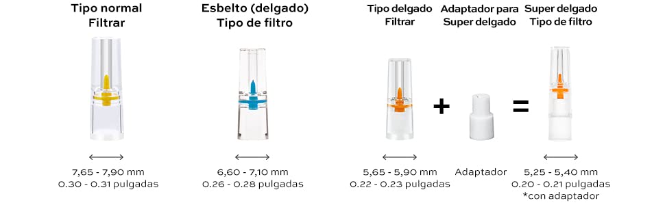 tipo normal filtrar esbelto (delgado) tipo delgado filtrar adaptor para super delgado