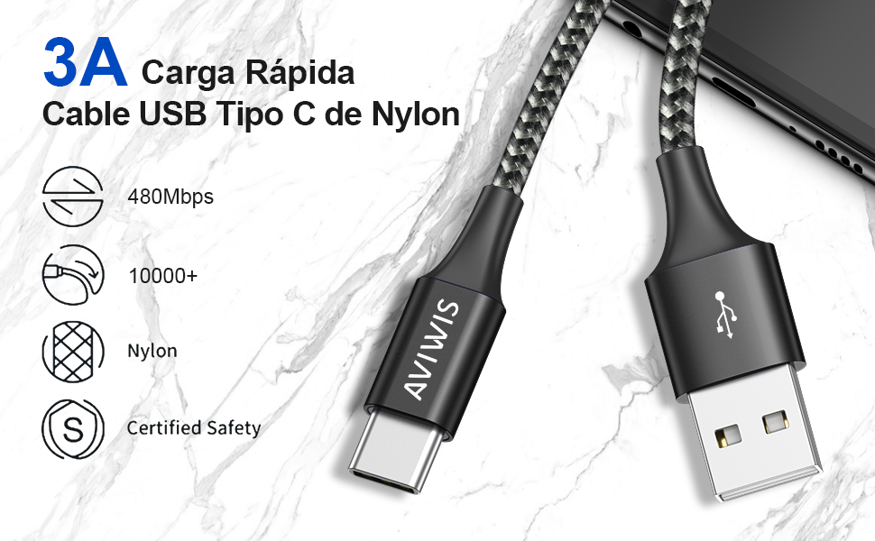 Cable USB Tipo C