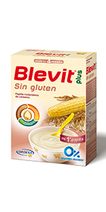 Blevit Plus Sin Gluten papillas para bebé. Cereales para bebé