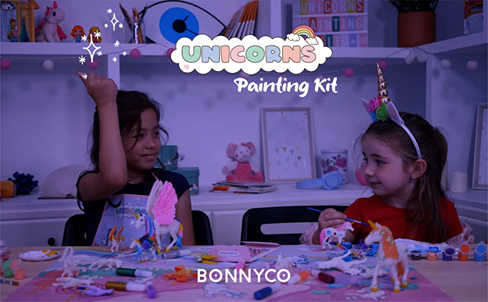 Kit de unicornios para ni?as con figuras para pintar