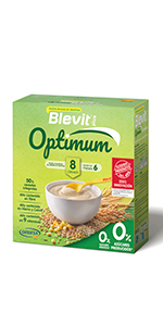 Blevit Plus Optimum 8 Cereales - Papilla de cereales para bebé