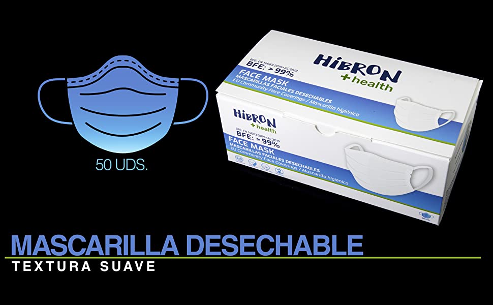 MASCARILLA DESECHABLE TEXTURA SUAVE