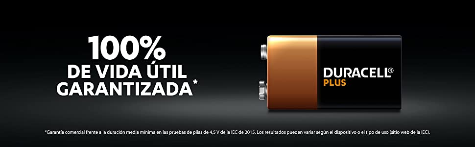  Duracell Plus Pilas Alcalinas 9V