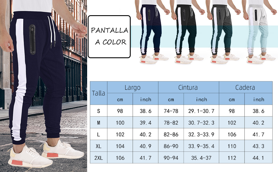 Pantalones de Deporte Hombre Pantalon Largo Deportivo Hombre